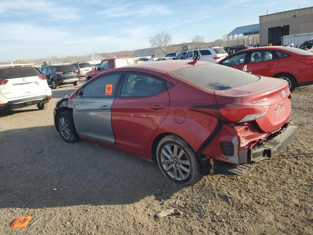 KMHDH4AE3FU357987 - 2015 HYUNDAI ELANTRA SE RED photo 2