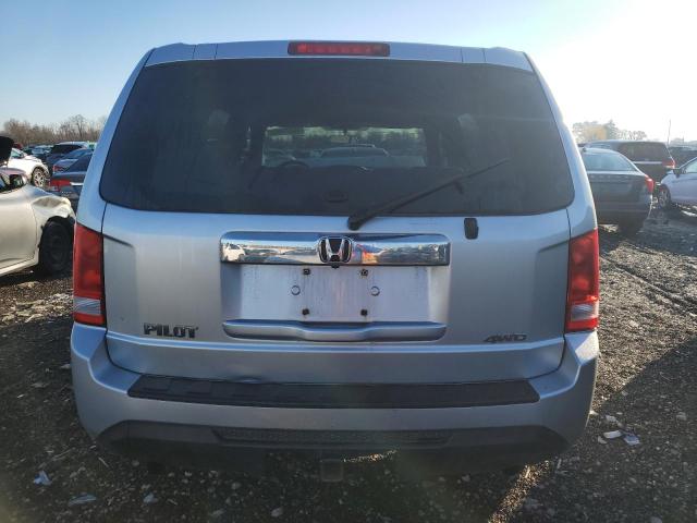 5FNYF4H26DB018525 - 2013 HONDA PILOT LX SILVER photo 6