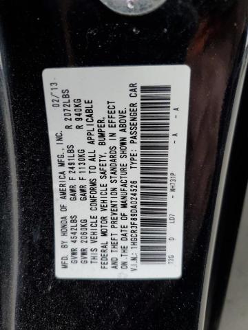 1HGCR3F89DA024526 - 2013 HONDA ACCORD EXL BLACK photo 13