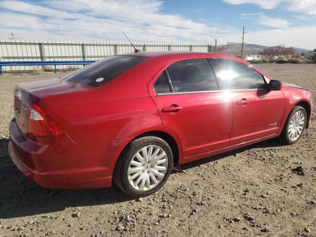 3FADP0L37BR128442 - 2011 FORD FUSION HYBRID RED photo 3