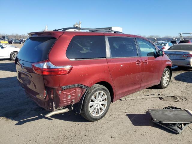 5TDJK3DC8FS102298 - 2015 TOYOTA SIENNA LE BURGUNDY photo 3