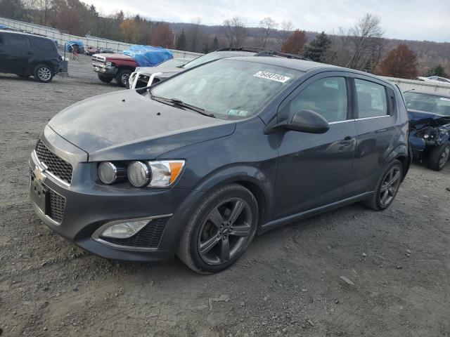 1G1JG6SB4D4192757 - 2013 CHEVROLET SONIC RS GRAY photo 1