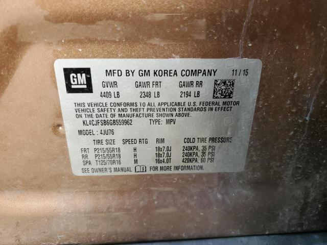 KL4CJFSB6GB559962 - 2016 BUICK ENCORE CONVENIENCE 棕色 照片 13