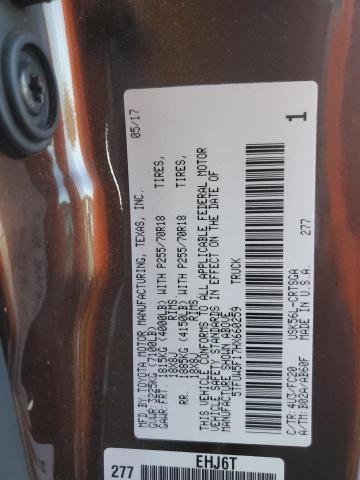 5TFUW5F17HX660259 - 2017 TOYOTA TUNDRA DOUBLE CAB SR/SR5 BROWN photo 12