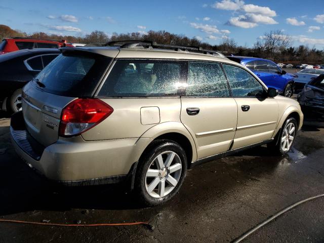 4S4BP61C586332147 - 2008 SUBARU OUTBACK 2.5I CREAM photo 3