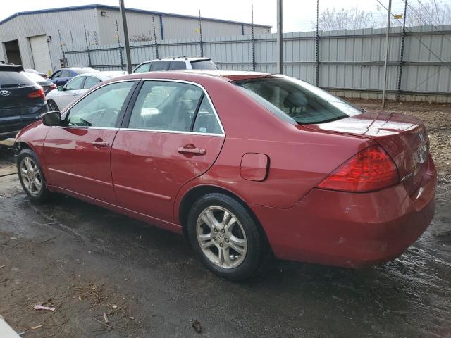 1HGCM56347A068372 - 2007 HONDA ACCORD SE RED photo 2