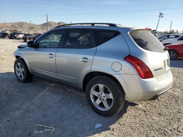 JN8AZ08T44W213808 - 2004 NISSAN MURANO SL SILVER photo 2