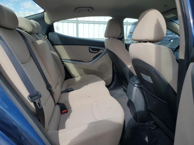 KMHDH4AE2EU065990 - 2014 HYUNDAI ELANTRA SE BLUE photo 10