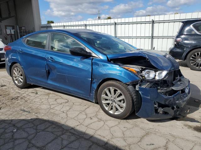 KMHDH4AE2EU065990 - 2014 HYUNDAI ELANTRA SE BLUE photo 4