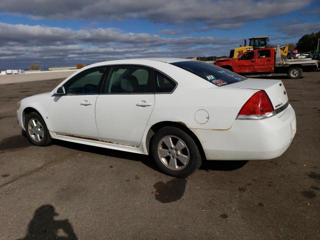 2G1WB5EN1A1132155 - 2010 CHEVROLET IMPALA LT WHITE photo 2