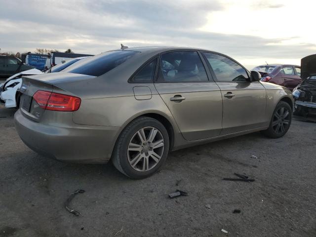 WAULF78K29N051829 - 2009 AUDI A4 2.0T QUATTRO TAN photo 3