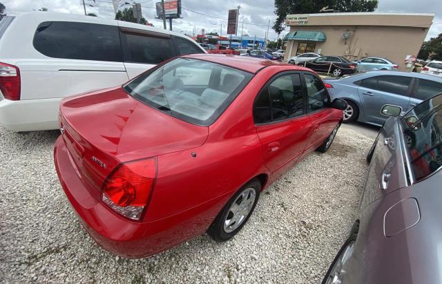 KMHDN46D54U810514 - 2004 HYUNDAI ELANTRA GLS RED photo 4