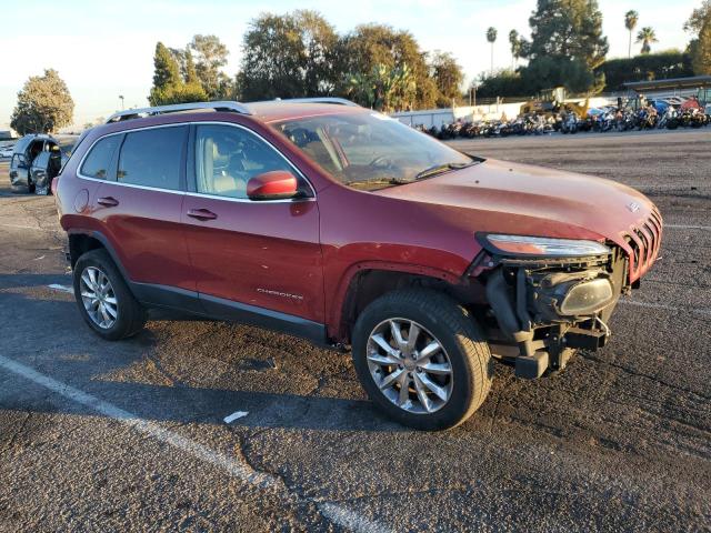 1C4PJMDSXEW315603 - 2014 JEEP CHEROKEE LIMITED BURGUNDY photo 4