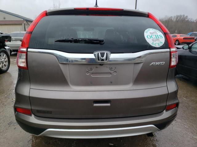 5J6RM4H76FL055185 - 2015 HONDA CR-V EXL GRAY photo 6