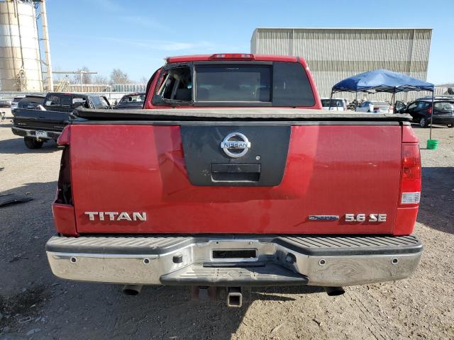 1N6BA0EC0AN306173 - 2010 NISSAN TITAN XE RED photo 6