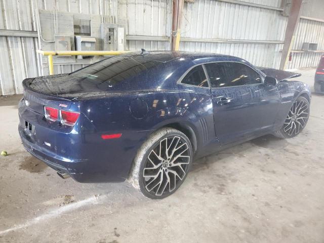 2G1FC1EV7A9216276 - 2010 CHEVROLET CAMARO LT BLUE photo 3