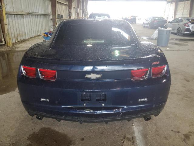 2G1FC1EV7A9216276 - 2010 CHEVROLET CAMARO LT BLUE photo 6