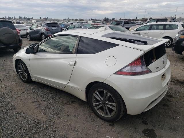 JHMZF1C62DS001610 - 2013 HONDA CR-Z EX WHITE photo 2