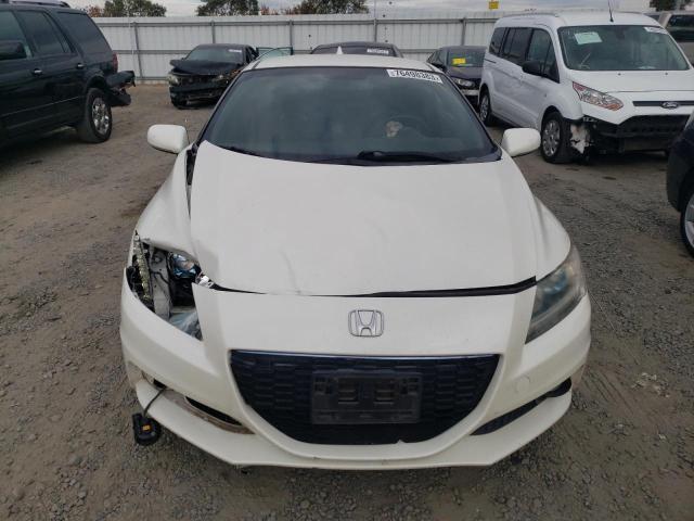 JHMZF1C62DS001610 - 2013 HONDA CR-Z EX WHITE photo 5