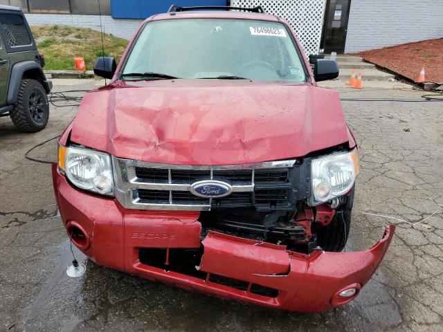 1FMCU03188KE02222 - 2008 FORD ESCAPE XLT RED photo 5