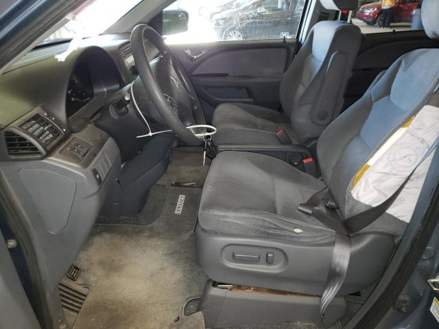 5FNRL38467B072968 - 2007 HONDA ODYSSEY EX BLUE photo 7