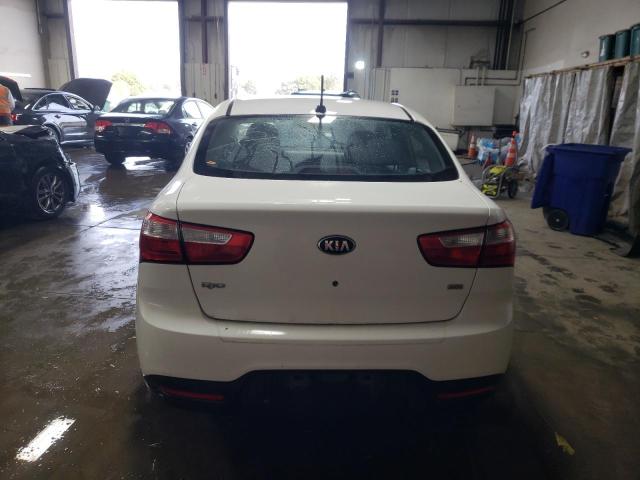 KNADM4A30D6153614 - 2013 KIA RIO LX WHITE photo 6