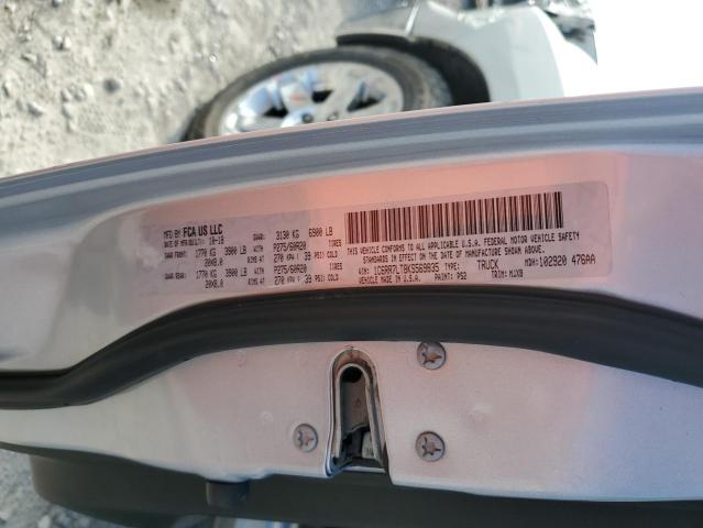 1C6RR7LT8KS569835 - 2019 RAM 1500 CLASS SLT 银色 照片 12