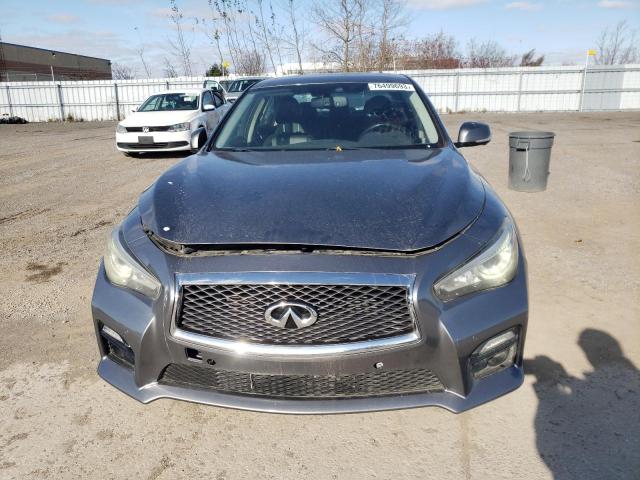 JN1BV7AR8EM702280 - 2014 INFINITI Q50 BASE GRAY photo 5