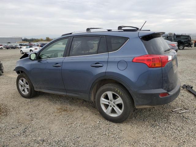 JTMRFREV7ED086826 - 2014 TOYOTA RAV4 XLE BLUE photo 2