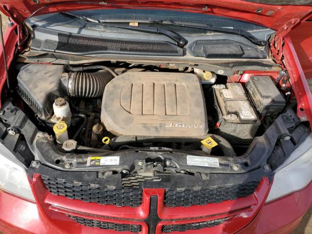 2C4RDGEGXDR676476 - 2013 DODGE GRAND CARA R/T RED photo 12