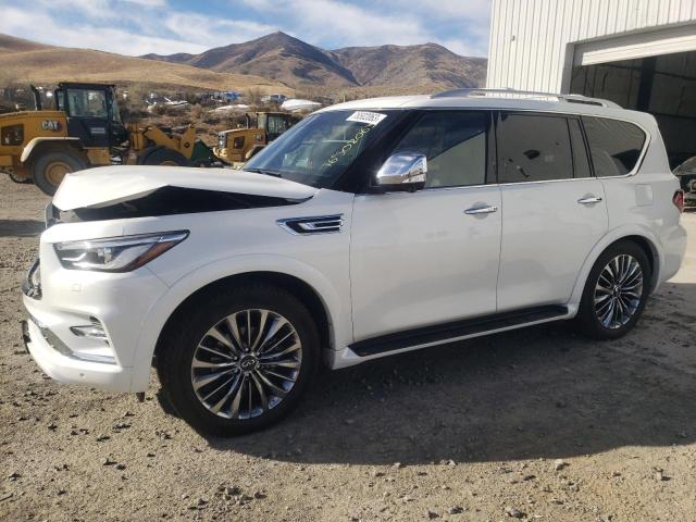 JN8AZ2BC8M9476130 - 2021 INFINITI QX80 SENSORY WHITE photo 1