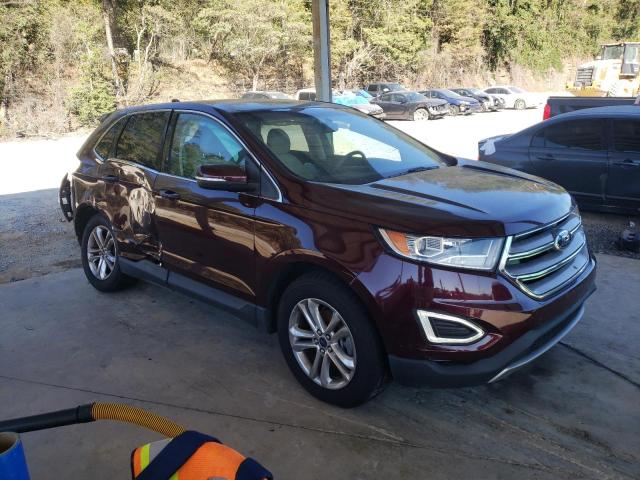 2FMPK3J94HBB60766 - 2017 FORD EDGE SEL BURGUNDY photo 4