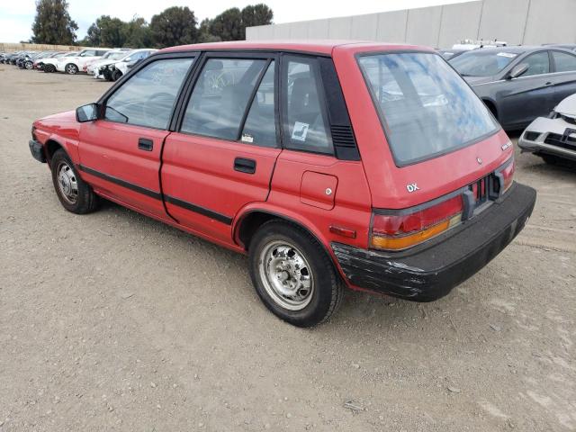 JT2EL32H4J0188632 - 1988 TOYOTA TERCEL DELUXE RED photo 2