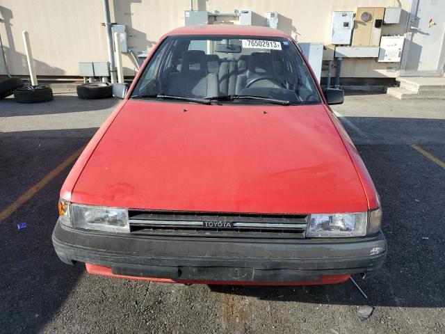 JT2EL32H4J0188632 - 1988 TOYOTA TERCEL DELUXE RED photo 5