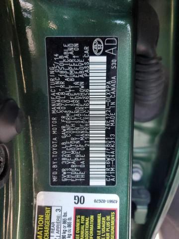 2T1BPRHEXEC165656 - 2014 TOYOTA COROLLA ECO GREEN photo 12