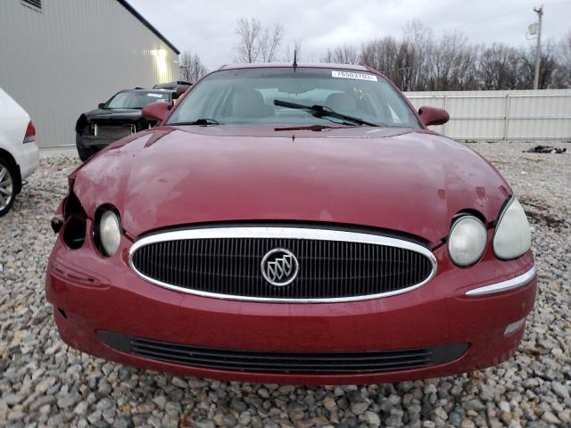 2G4WD532151319374 - 2005 BUICK LACROSSE CXL RED photo 5
