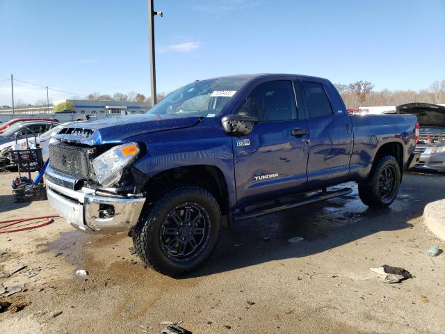 5TFUW5F14EX389253 - 2014 TOYOTA TUNDRA DOUBLE CAB SR/SR5 BLUE photo 1