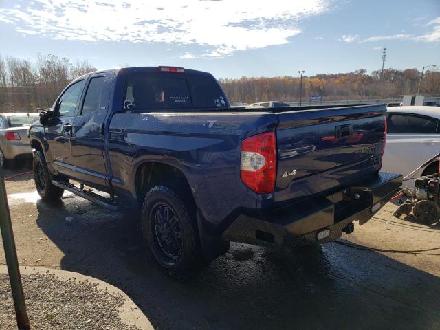 5TFUW5F14EX389253 - 2014 TOYOTA TUNDRA DOUBLE CAB SR/SR5 BLUE photo 2