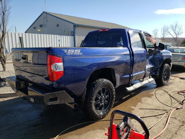5TFUW5F14EX389253 - 2014 TOYOTA TUNDRA DOUBLE CAB SR/SR5 BLUE photo 3