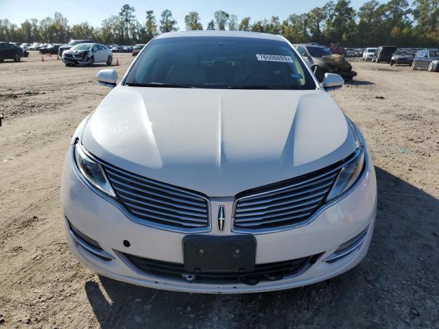 3LN6L2LU8ER806683 - 2014 LINCOLN MKZ HYBRID WHITE photo 5