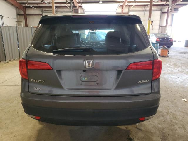 5FNYF6H11GB112707 - 2016 HONDA PILOT LX GRAY photo 6