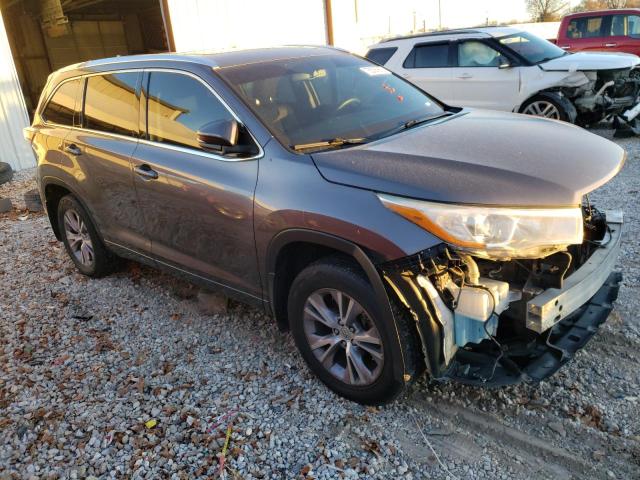 5TDJKRFH6FS213315 - 2015 TOYOTA HIGHLANDER XLE GRAY photo 4