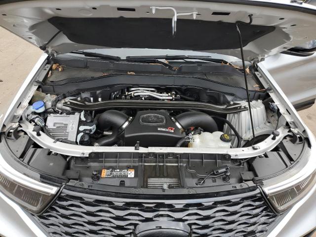 1FM5K8GCXNGA41650 - 2022 FORD EXPLORER ST SILVER photo 12