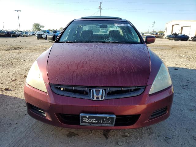 1HGCM56876A037403 - 2006 HONDA ACCORD EX RED photo 5