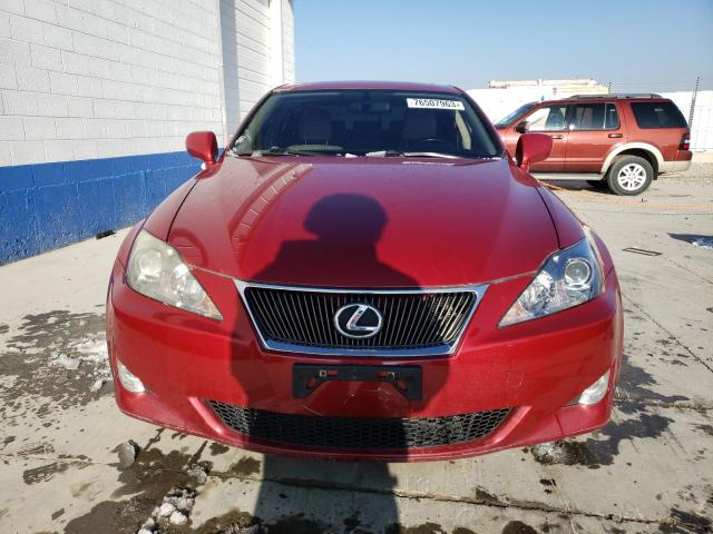 JTHCK262765007436 - 2006 LEXUS IS 250 BURGUNDY photo 5