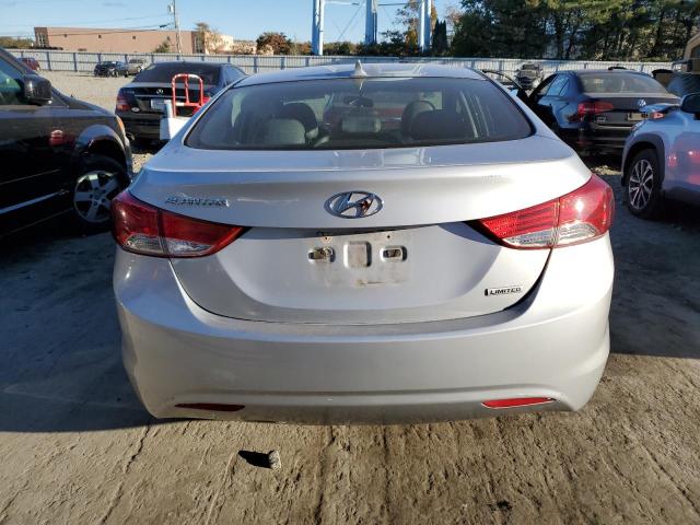 5NPDH4AEXDH314615 - 2013 HYUNDAI ELANTRA GLS SILVER photo 6