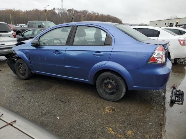 KL1TD56E39B612719 - 2009 CHEVROLET AVEO LS BLUE photo 2