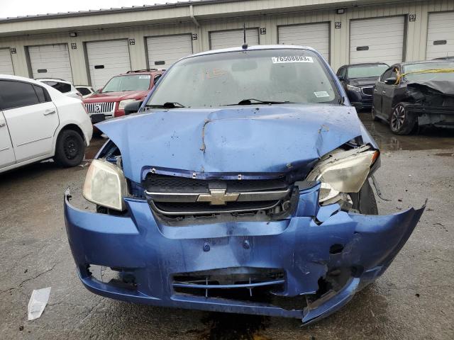 KL1TD56E39B612719 - 2009 CHEVROLET AVEO LS BLUE photo 5