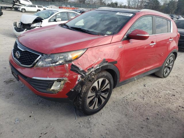 KNDPCCA63D7386078 - 2013 KIA SPORTAGE SX RED photo 1