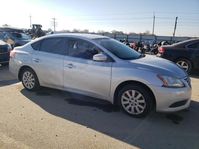 1N4AB7AP1EN850819 - 2014 NISSAN SENTRA S SILVER photo 4